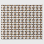 Bruine Diamant Argyle Cadeaupapier (Vlak)