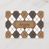 Bruine Diamant Argyle Visitekaartje (Voorkant)