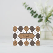 Bruine Diamant Argyle Visitekaartje (Staand voorkant)