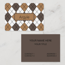 Bruine Diamant Argyle Visitekaartje