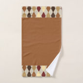 Bruine Diamant Bad Handdoek (Handdoek)