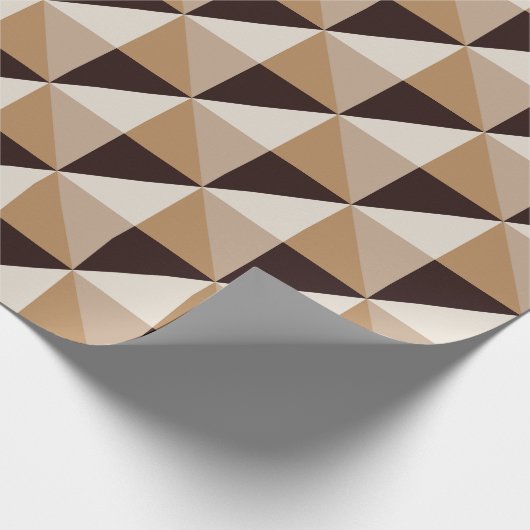 Bruine diamant cadeaupapier (Hoek)