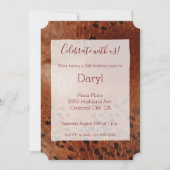 Bruine dierenprint kaart (Voorkant)