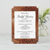 Bruine dierenprint kaart (Staand voorkant)