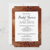 Bruine dierenprint kaart (Voorkant)