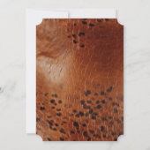 Bruine dierenprint kaart (Achterkant)