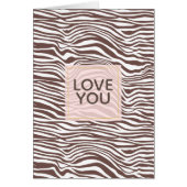 Bruine dierenprint strepen (Voorkant)