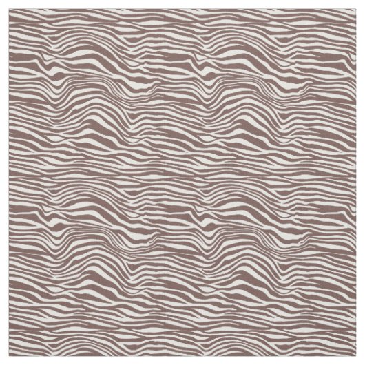 Bruine dierenprint strepen stof (Swatch)