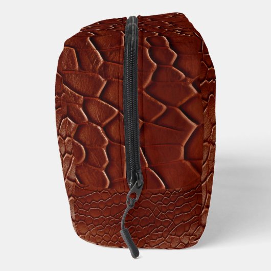 Bruine dierenprint toilettasje (Rechts)