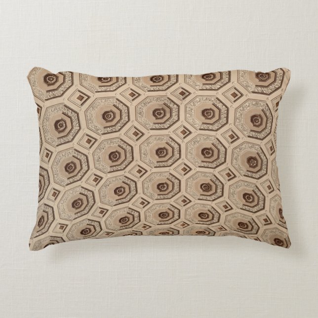 Bruine doek accent kussen (Voorkant)