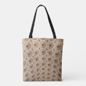 Bruine doek tote bag (Achterkant)