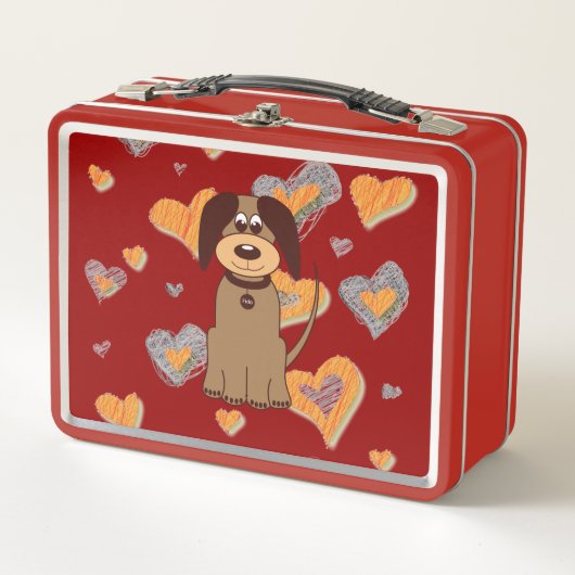 Bruine Dog Lunch Box (Voorkant)