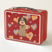 Bruine Dog Lunch Box (Achterkant)