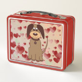 Bruine Dog Lunch Box (Achterkant)