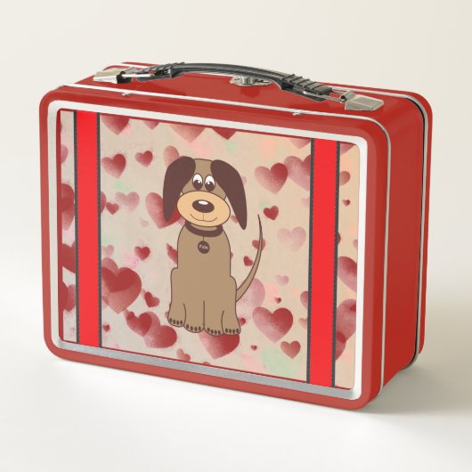 Bruine Dog Lunch Box (Achterkant)
