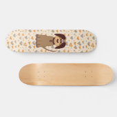 Bruine dog skateboard (Horizontaal)