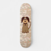 Bruine dog skateboard (Voorkant)