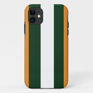 Bruine, donkergroene en witte strepen Case-Mate iPhone case