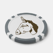 bruine Donkey Poker Chip set! (Enkel)