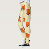 Bruine droge bladeren leggings (Links)