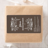 Bruine Dropperflaconlabels Etiket (Insitu)