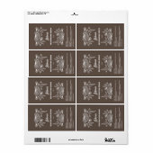 Bruine Dropperflaconlabels Etiket (Full Sheet)