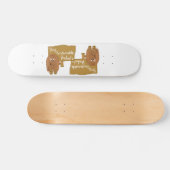 Bruine duurzame producten skateboard (Horizontaal)