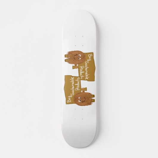 Bruine duurzame producten skateboard (Voorkant)