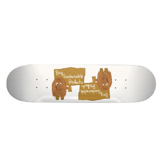 Bruine duurzame producten skateboard
