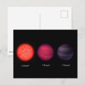 Bruine dwergen zoals gezien door een interstellair briefkaart (Voorkant / Achterkant)