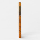 Bruine edelsteen stenen textuur iPhone 11 hoesje (Achterkant/links)