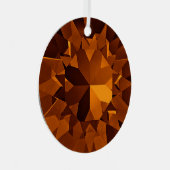 Bruine Edelstenen Versiering Metalen Ornament (Voorkant Rechts)