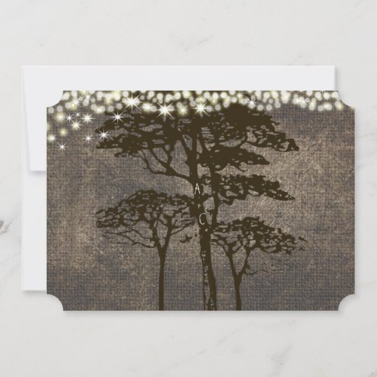 Bruine eekbomen Weddenschappen Kaart (Achterkant)