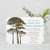 Bruine eekbomen Weddenschappen Kaart (Staand voorkant)