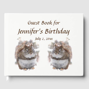 Bruine eekhoorntjes Dierenfeest Gastenboek