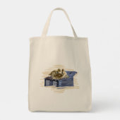 Bruine eenden op het dak tote bag (Achterkant)