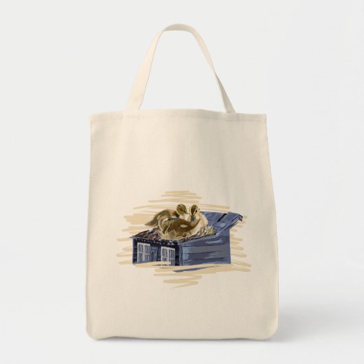 Bruine eenden op het dak tote bag (Voorkant)