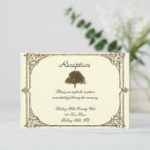 bruine eik-boom op het internet kaart (Staand voorkant)