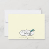 bruine eik-boom op het internet kaart (Achterkant)