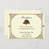 bruine eik-boom op het internet kaart (Voorkant / Achterkant)