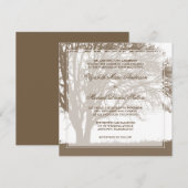 Bruine eik Boom Vall Weddenschap Kaart (Voorkant / Achterkant)