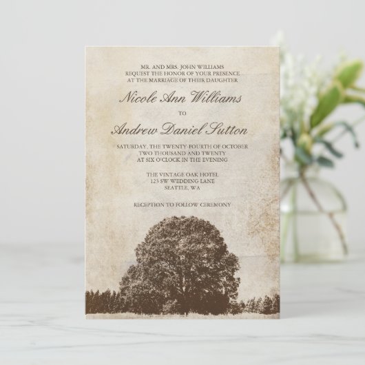  bruine eik - Weddenschappen Kaart (Staand voorkant)