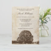  bruine eikenboom — roep-donkeroor kaart (Staand voorkant)