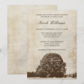  bruine eikenboom — roep-donkeroor kaart (Voorkant / Achterkant)