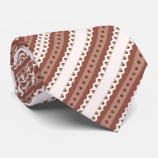 bruine elegant modern stropdas (Opgerold)