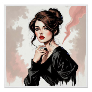 Bruine elegantie met oog voor de myelie perfect poster