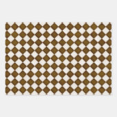 Bruine en Antiek witte diamanten Inpakpapier Vel (Voorkant 2)