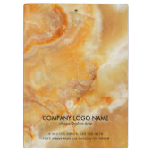 Bruine en beige marmer Stone textuur Klembord (Achterkant)