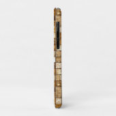 Bruine en beige mozaïektegelwand Case-Mate iPhone case (Achterkant/links)