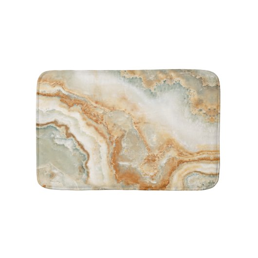 Bruine en beige steen textuur badmat (Voorkant)